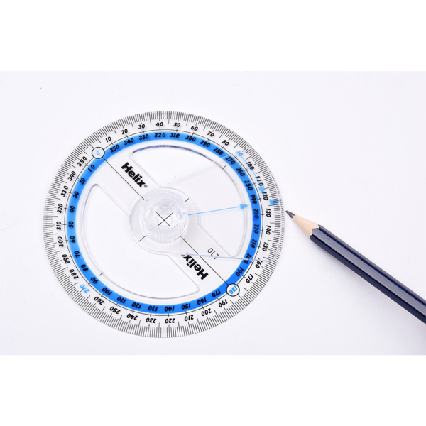 Helix 10cm 360 degree Protractor Angle Measure - Image 2